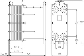 Пластинчатый разборный теплообменник SWEP GC-26P