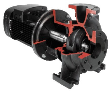 Одноступенчатый консольный насос с полуоткрытым рабочим колесом Grundfos MTB 65-200/183 A-F-A-BQQV