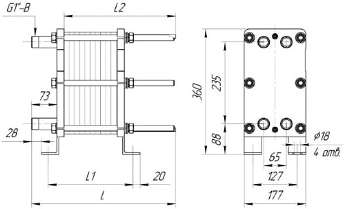 Теплообменник Ридан XGF025