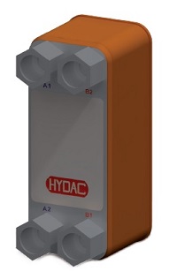Паяный теплообменник HYDAC HEX S400-10