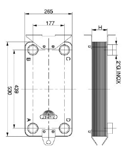 Пластинчатый теплообменник Zilmet ZB 600
