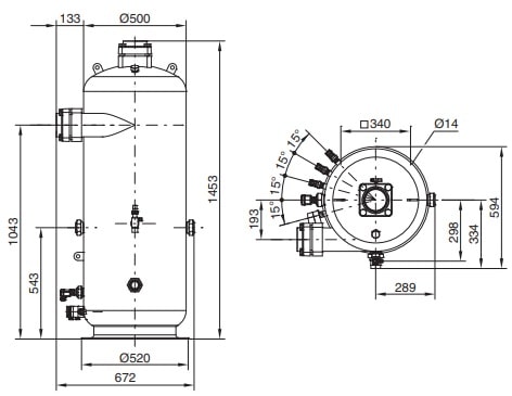 Кожухотрубный теплообменник BITZER OA9111