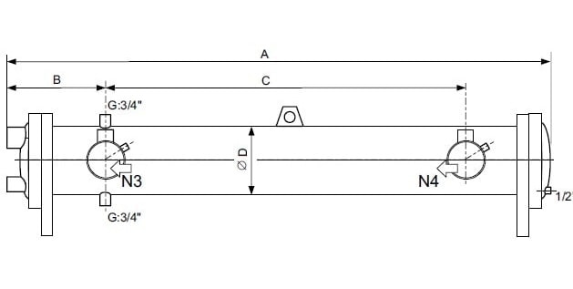 Кожухотрубный теплообменник Ciat FYC 219-20C