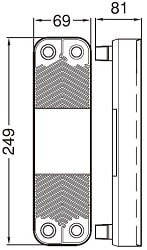 Пластинчатый теплообменник HISAKA BX-006