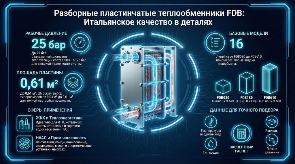 Пластинчатые теплообменники FDB