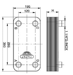 Пластинчатый теплообменник Zilmet ZB 450