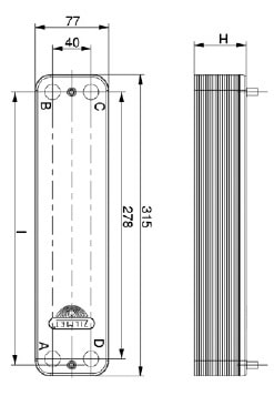 Пластинчатый теплообменник Zilmet ZB 315