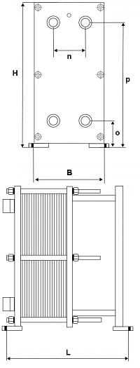 Чертёж теплообменника Sigma M7